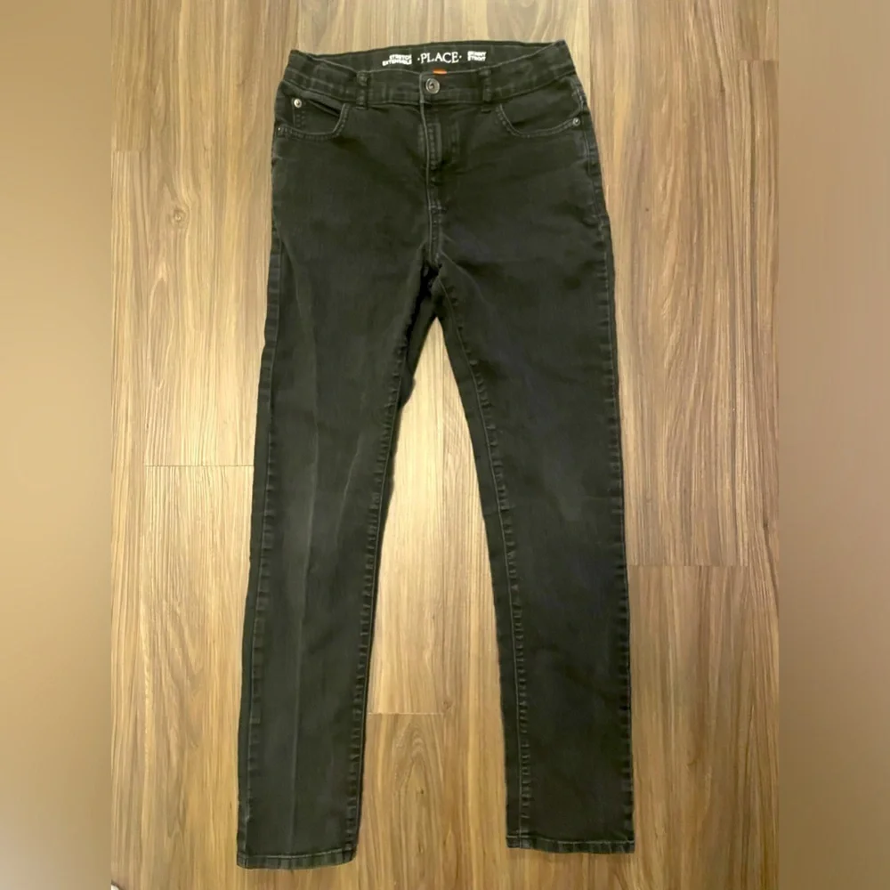 The Children's Place boys Black Stretch skinny Fit Jeans size 14